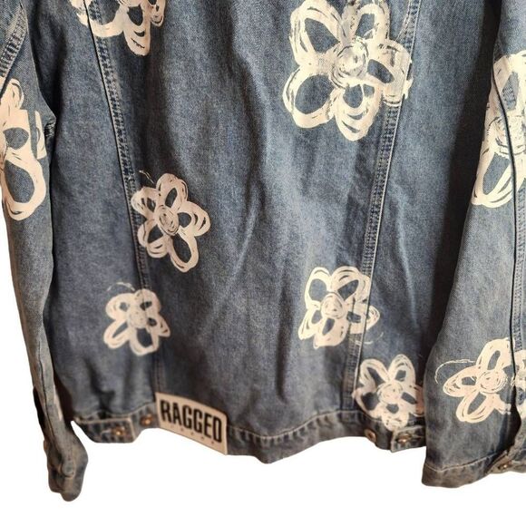Ragged Jeans Dropout Daisy Trucker Denim Jacket NWOT Urban Outfitters Size Small - Picture 8 of 10
